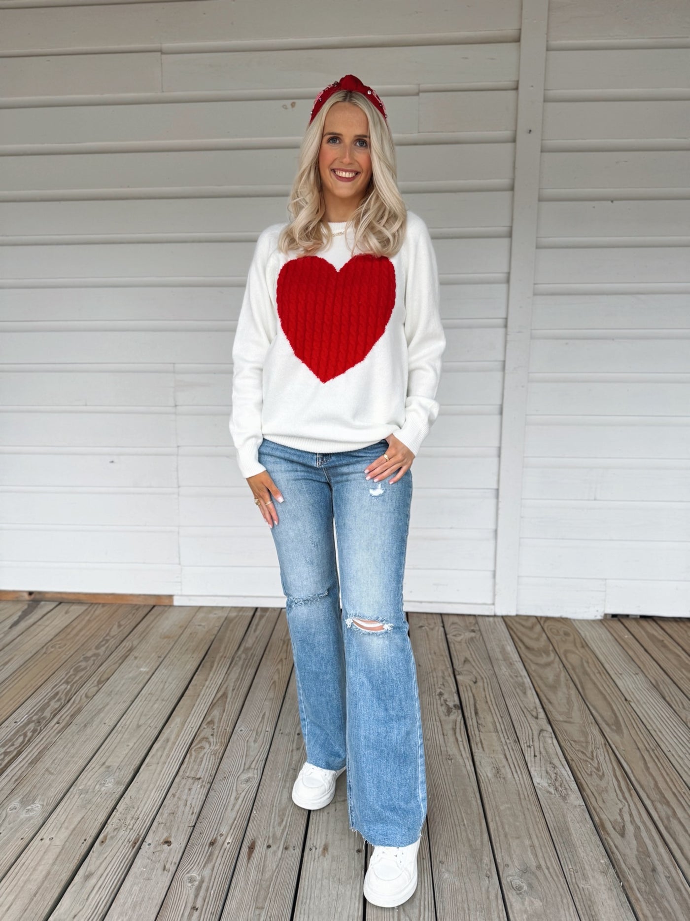 Red Heart Sweater