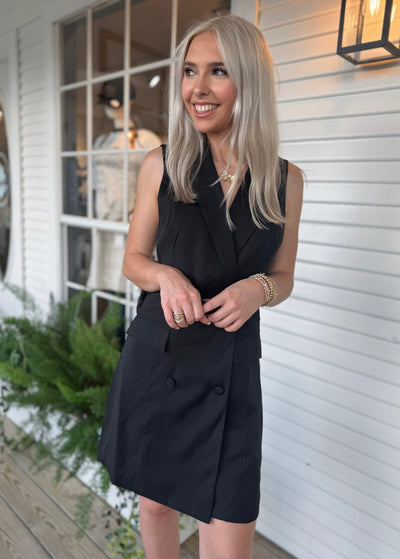 Black Collared Dress