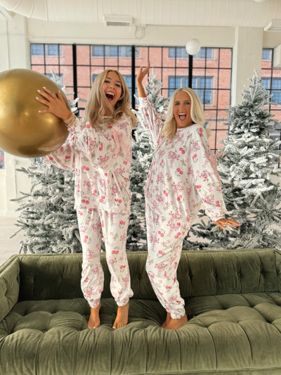 Santa Martini Glass Pajamas