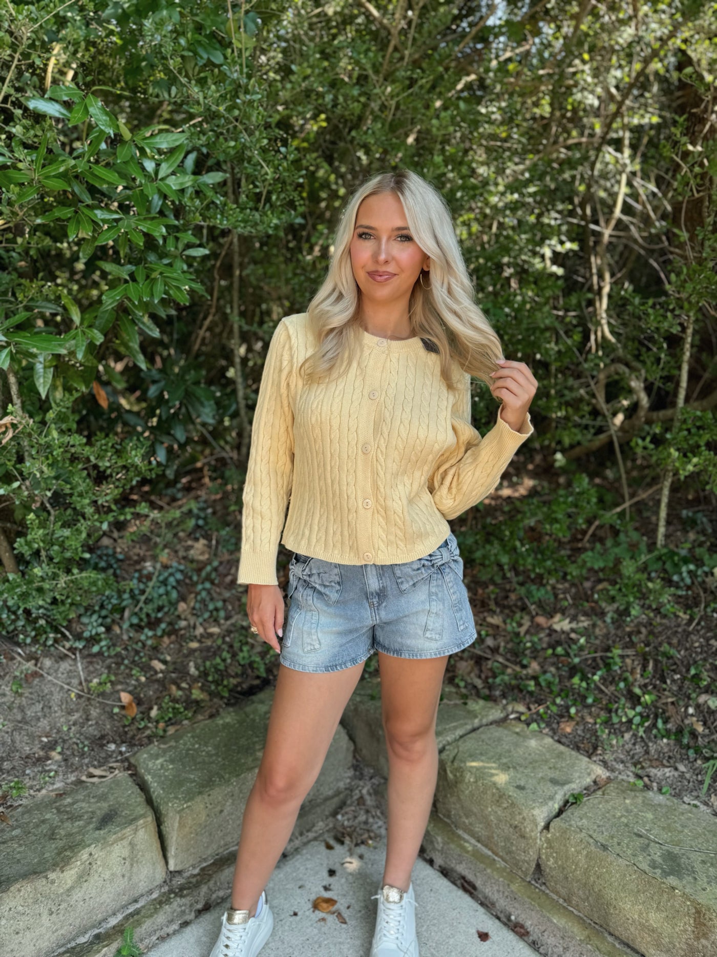 Butter Yellow Cardigan Sweater