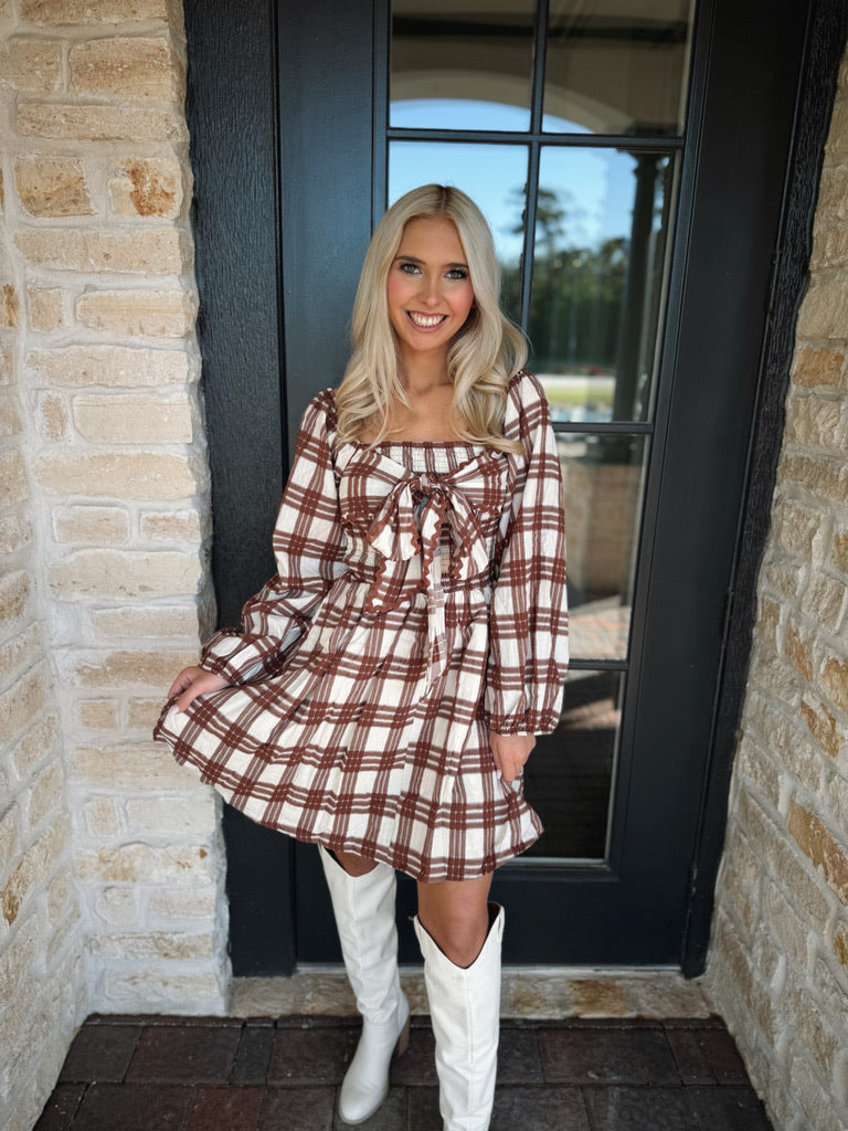 Ava Plaid Mini Dress