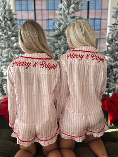 Pink & Ref Striped Pajamas