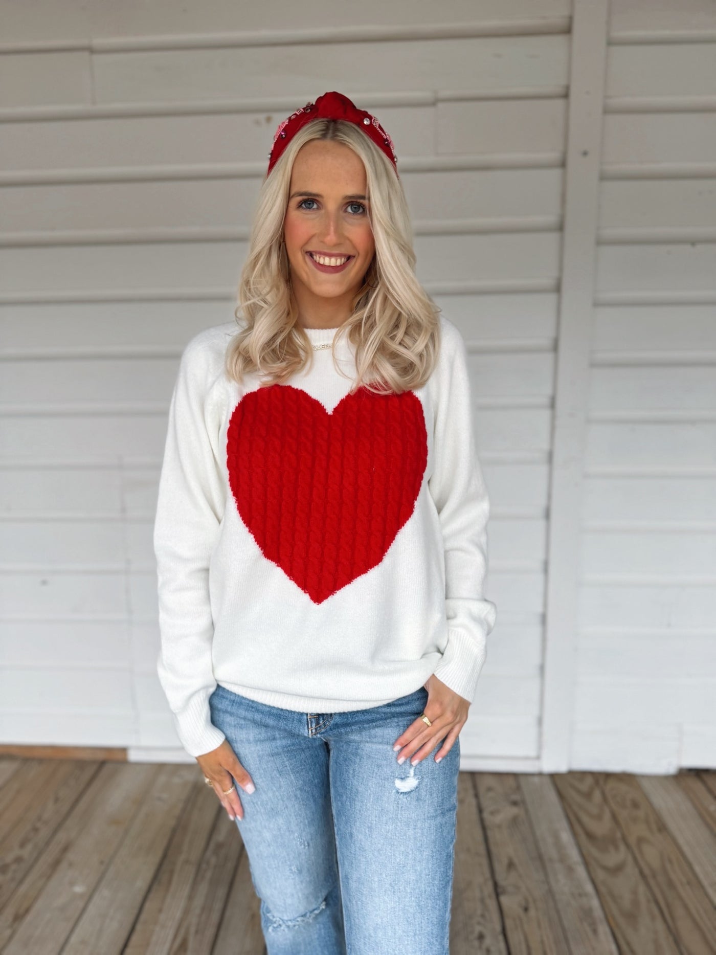 Red Heart Sweater