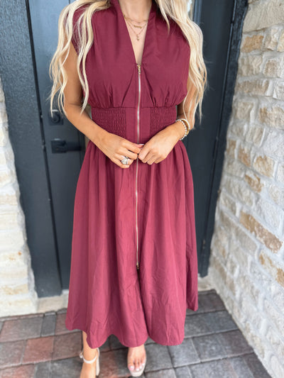 Burgundy Maxi Dress