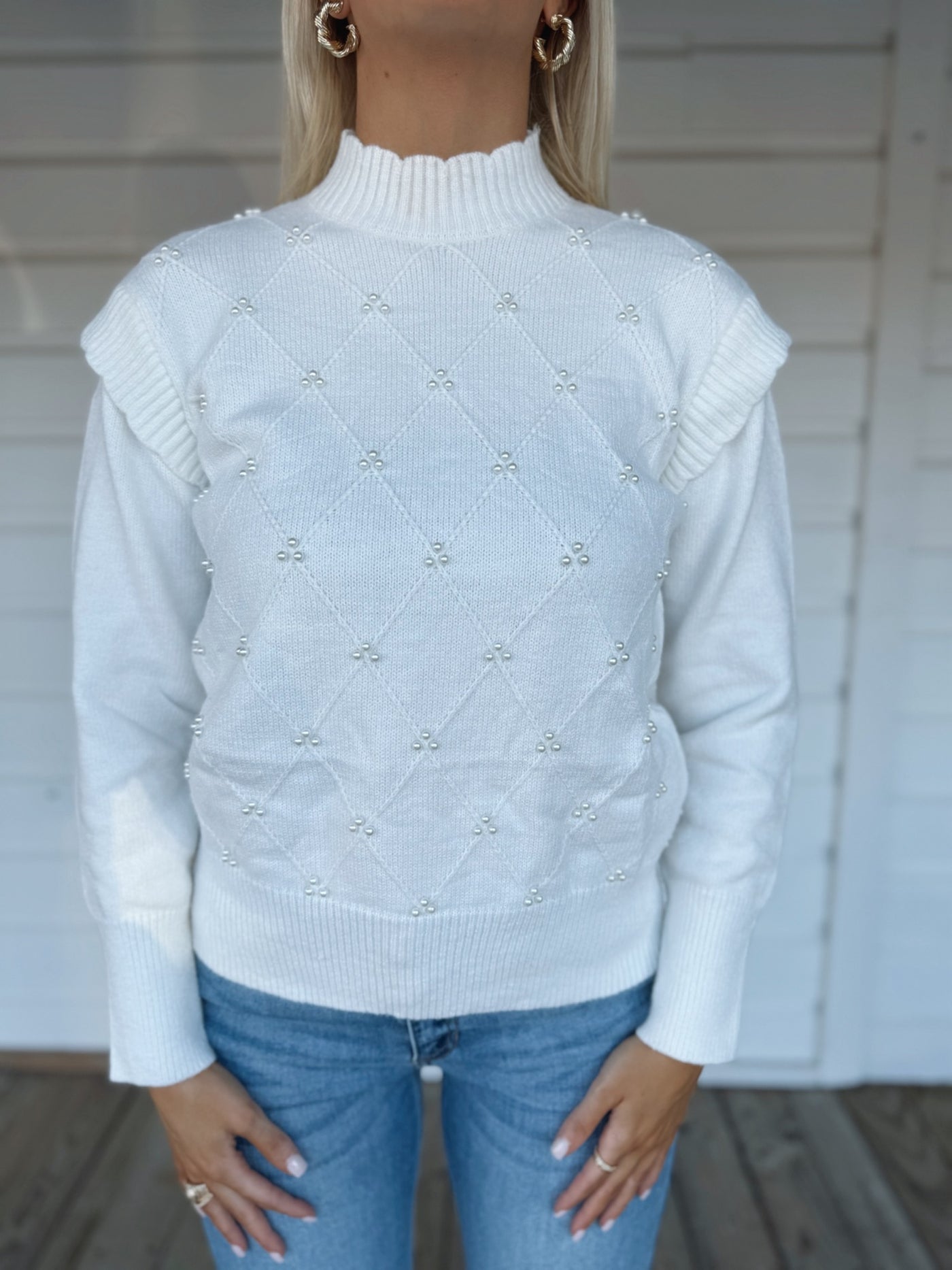 White Pearl Sweater