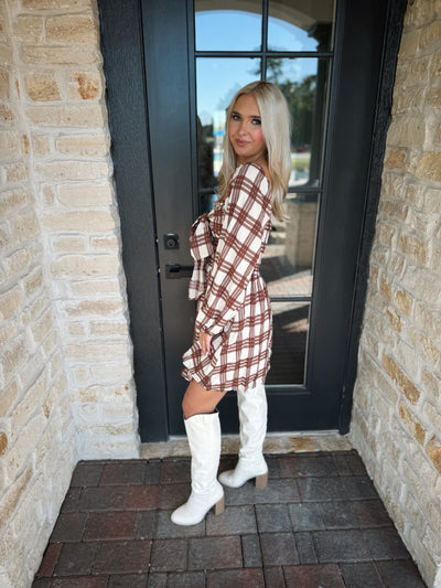 Ava Plaid Mini Dress