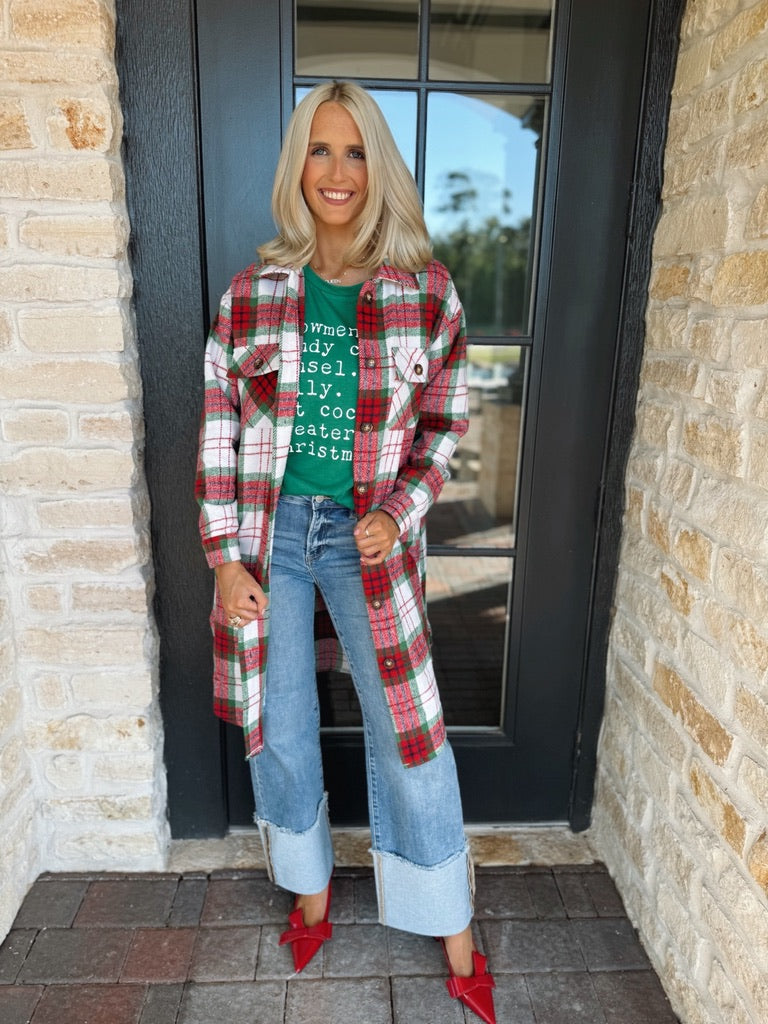 Red & Green Long Flannel