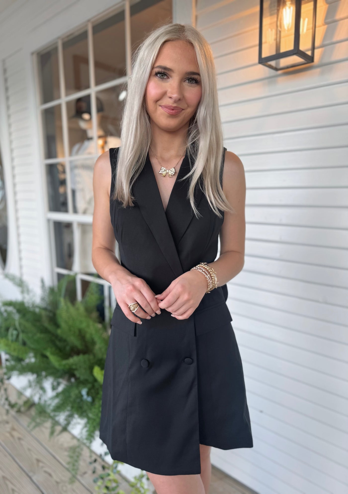 Black Collared Dress