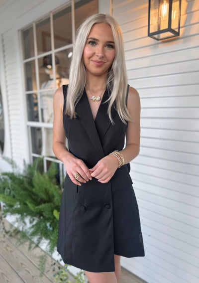 Black Collared Dress