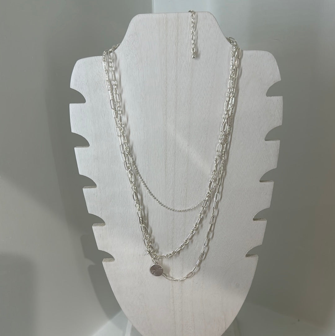 Silver Stack Necklace