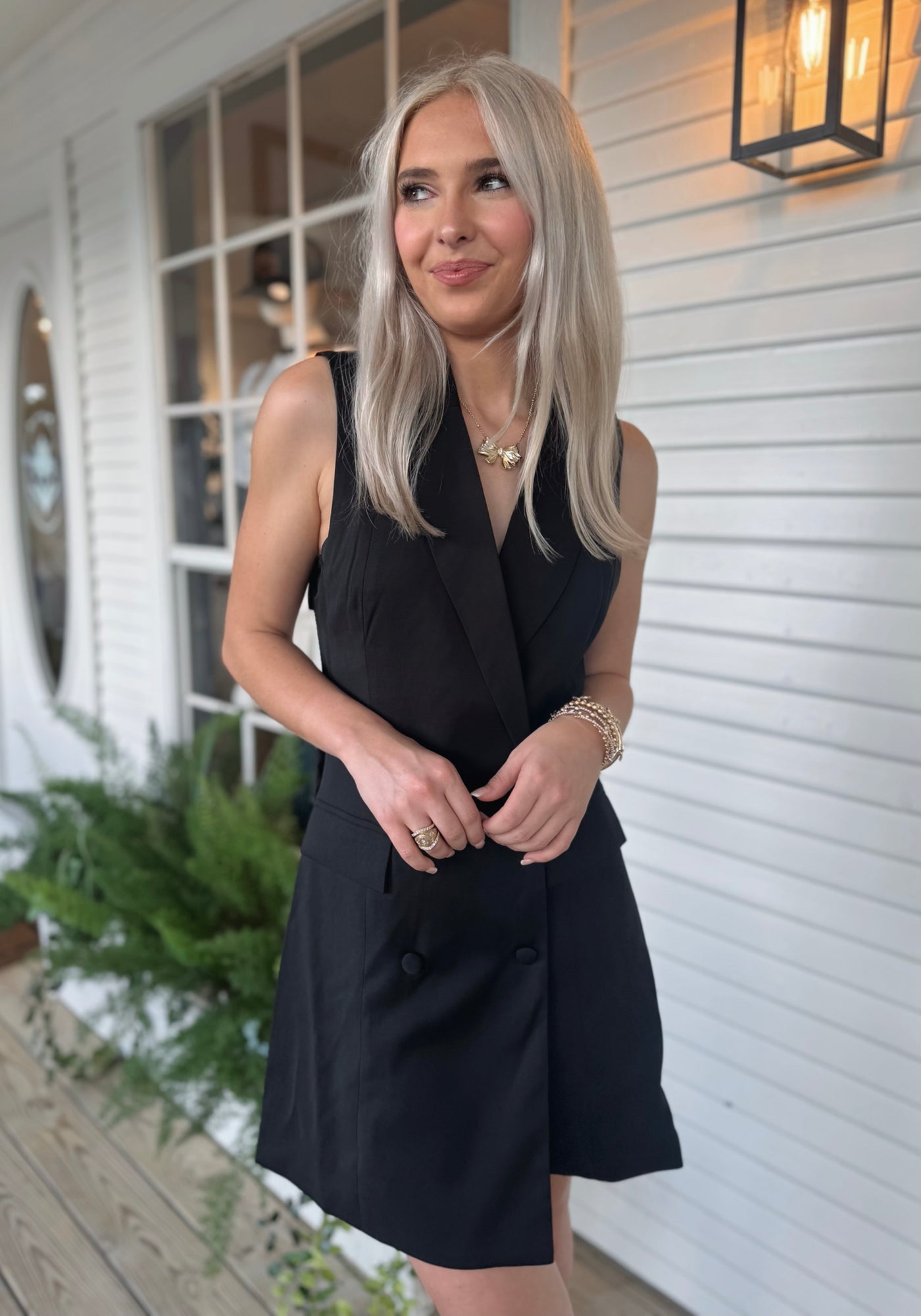 Black Collared Dress