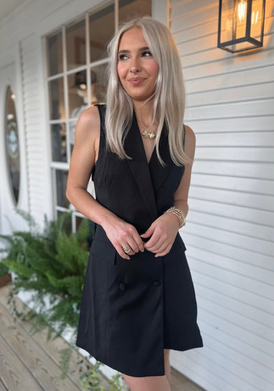Black Collared Dress