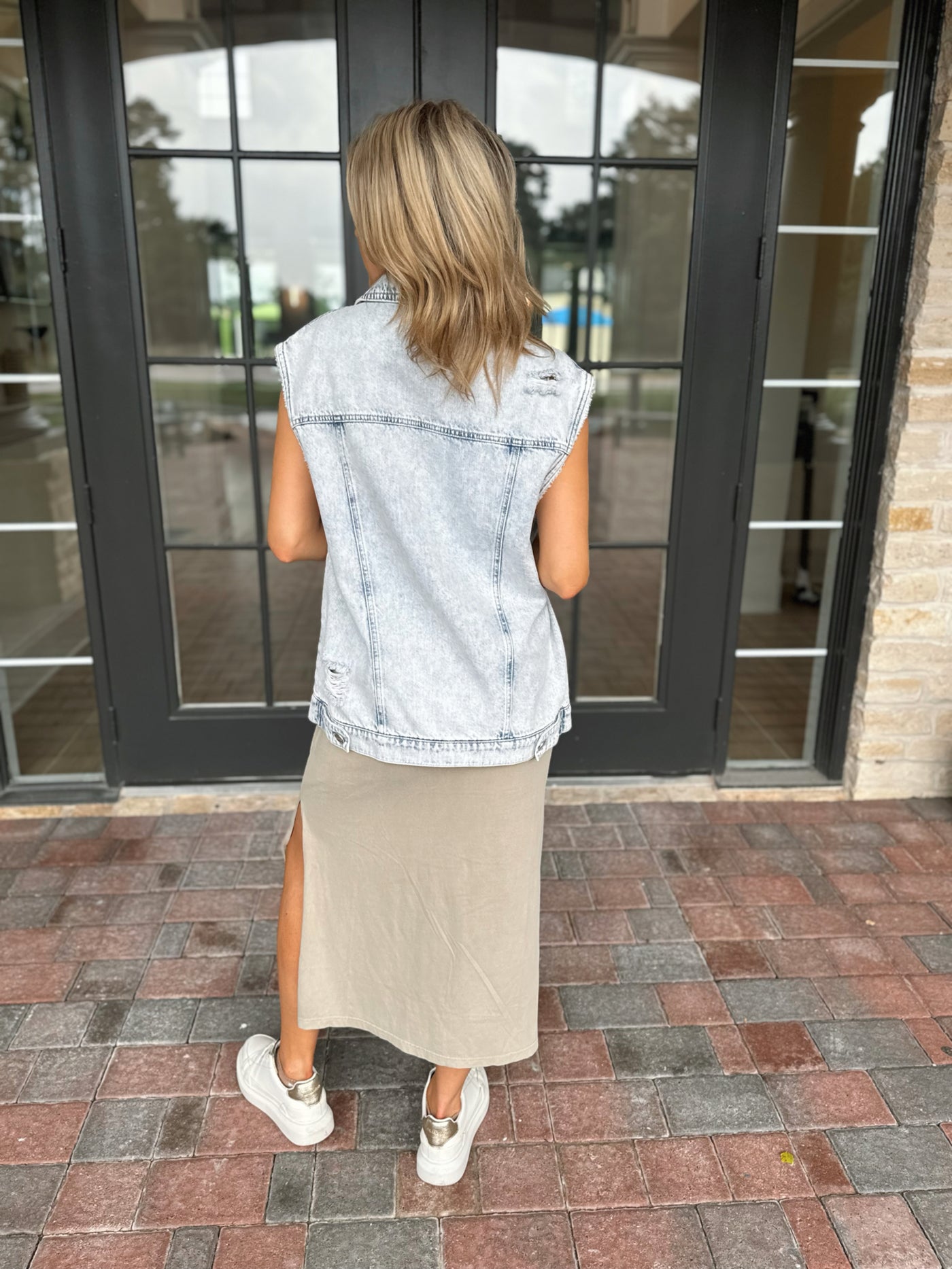 Oversized Denim Vest