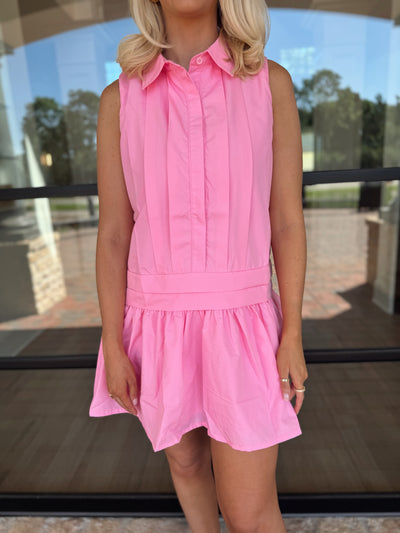 Pink Collared Dress