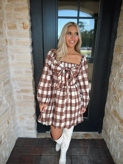 Ava Plaid Mini Dress