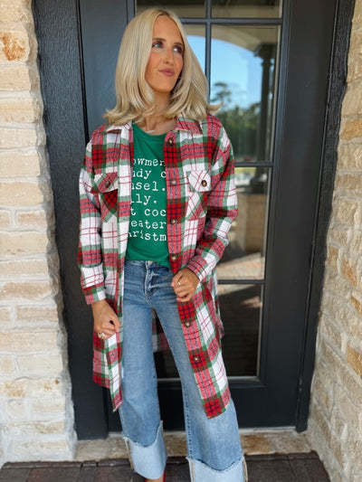 Red & Green Long Flannel