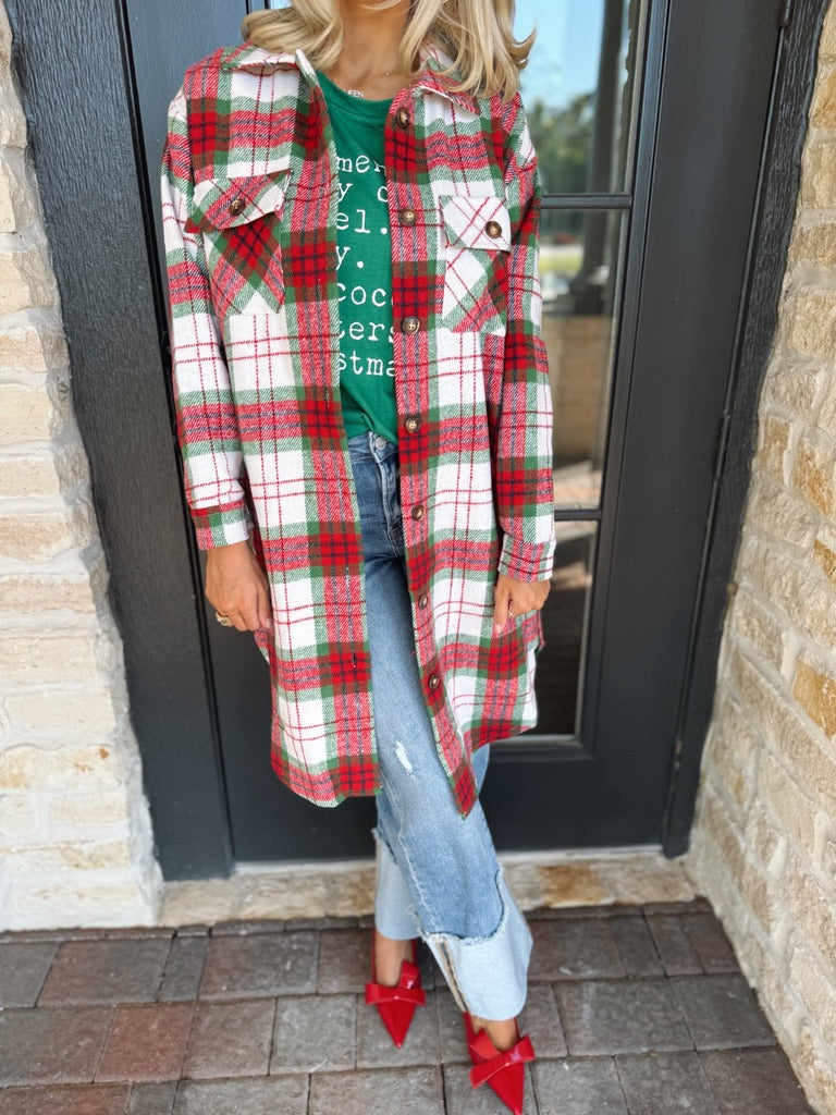 Red & Green Long Flannel