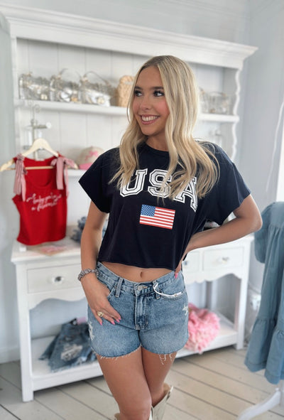 USA Cropped T-shirt