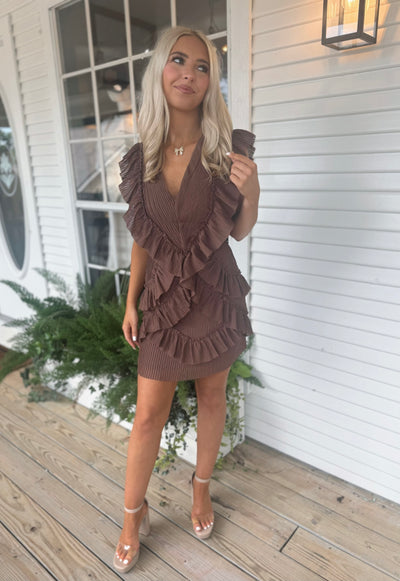 Taylor Brown Mini Dress