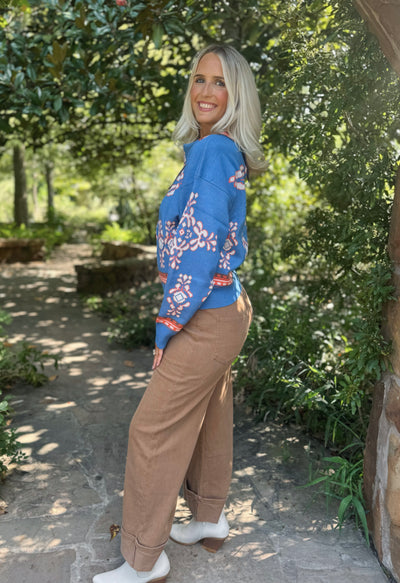 Brown Cuffed Pants
