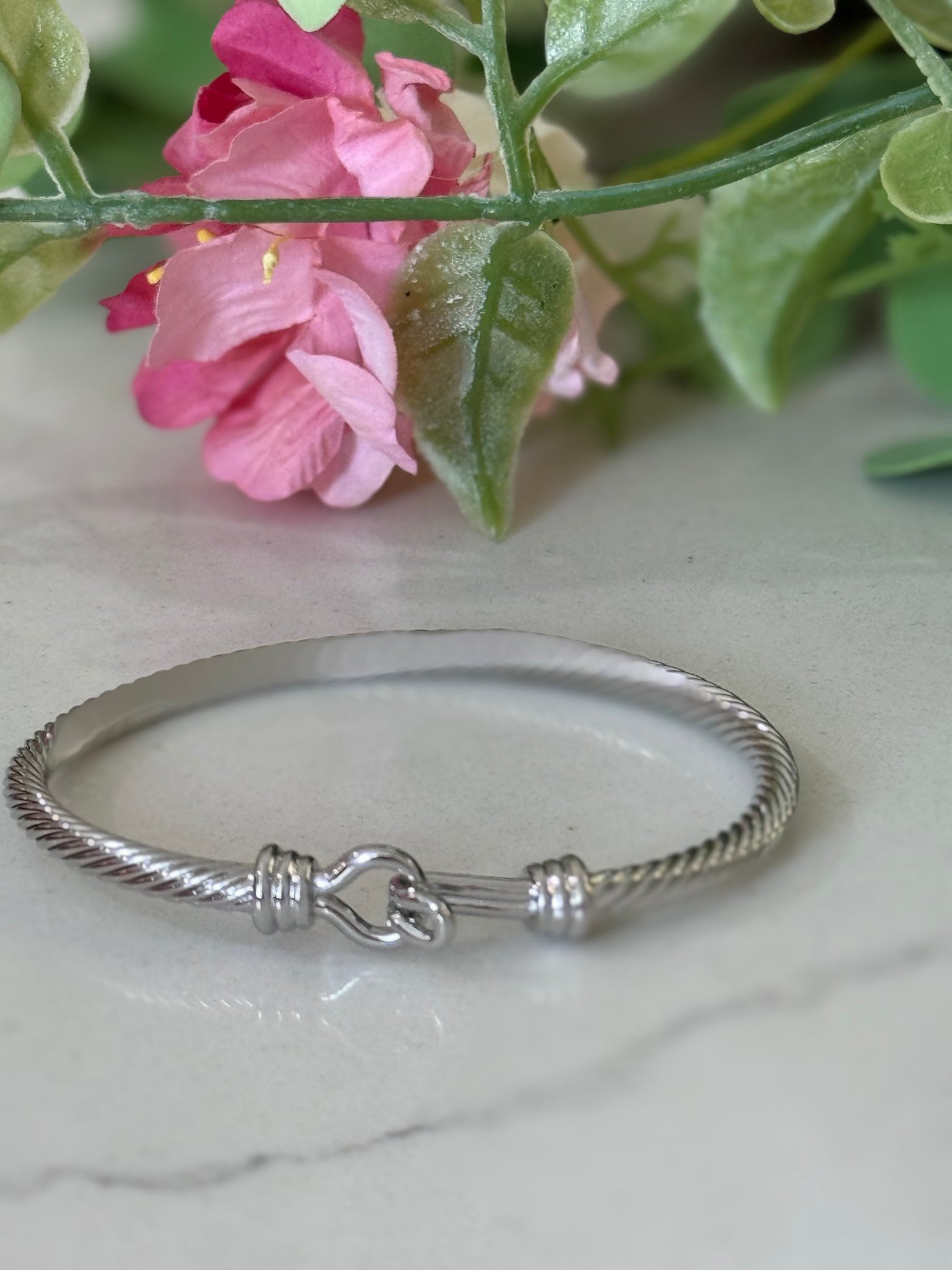 Silver Lux Bangle Bracelet