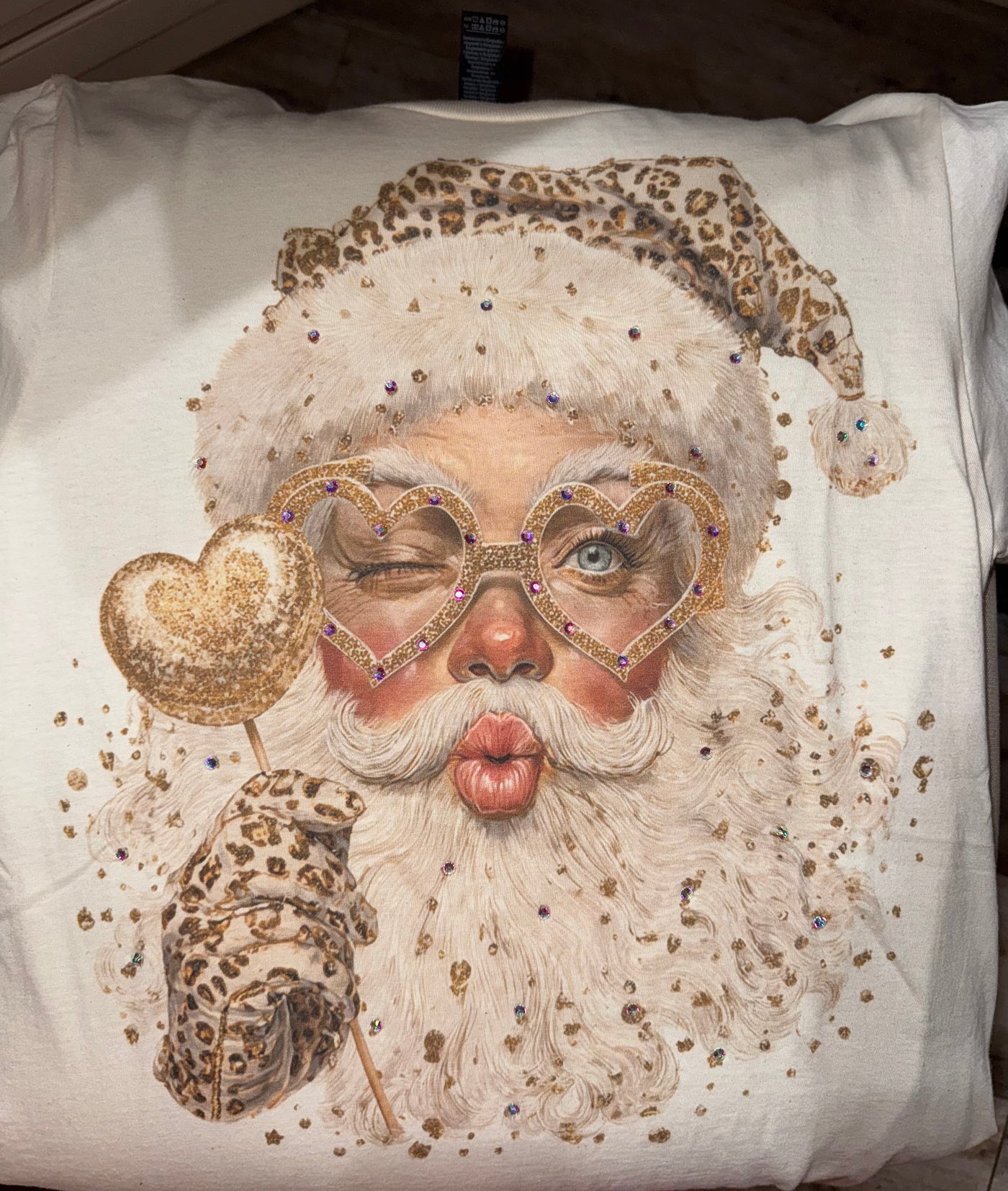 Leopard Santa Sweatshirt