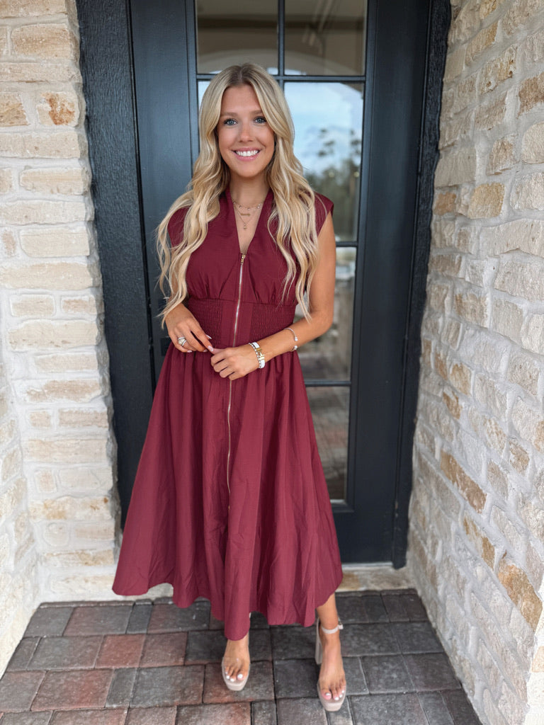 Burgundy Maxi Dress