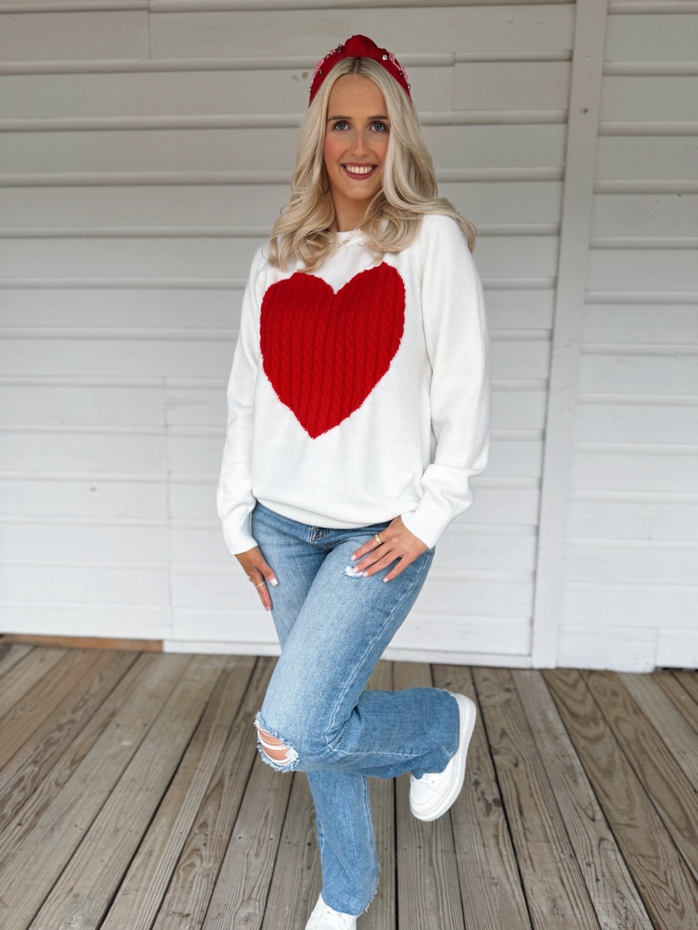 Red Heart Sweater