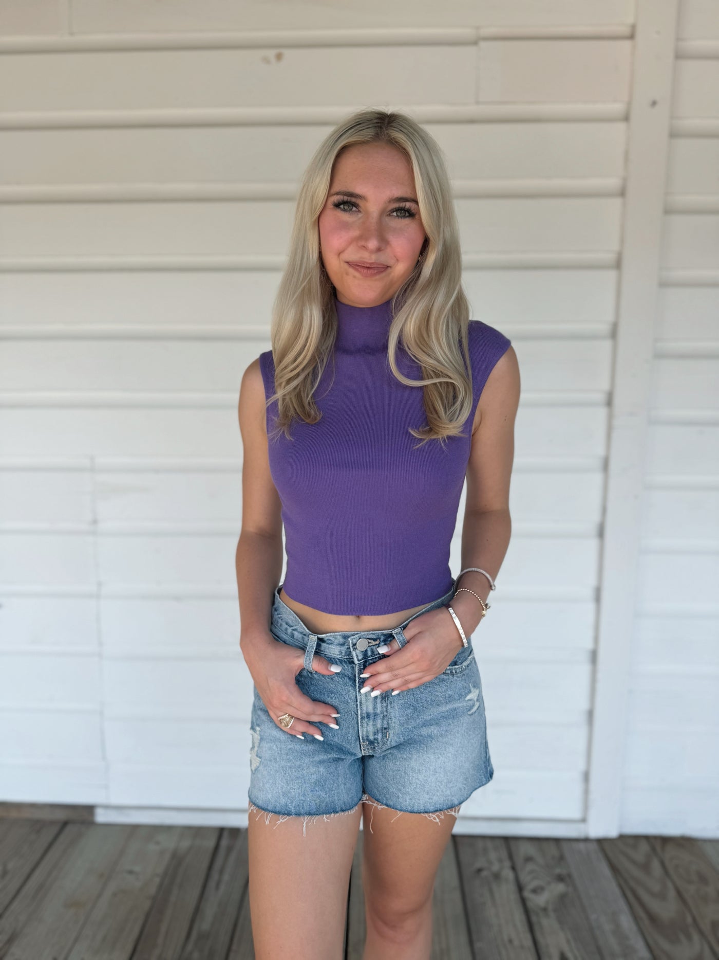 Purple Gameday Sweater Top