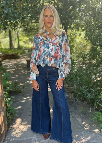 Multi Floral Blouse