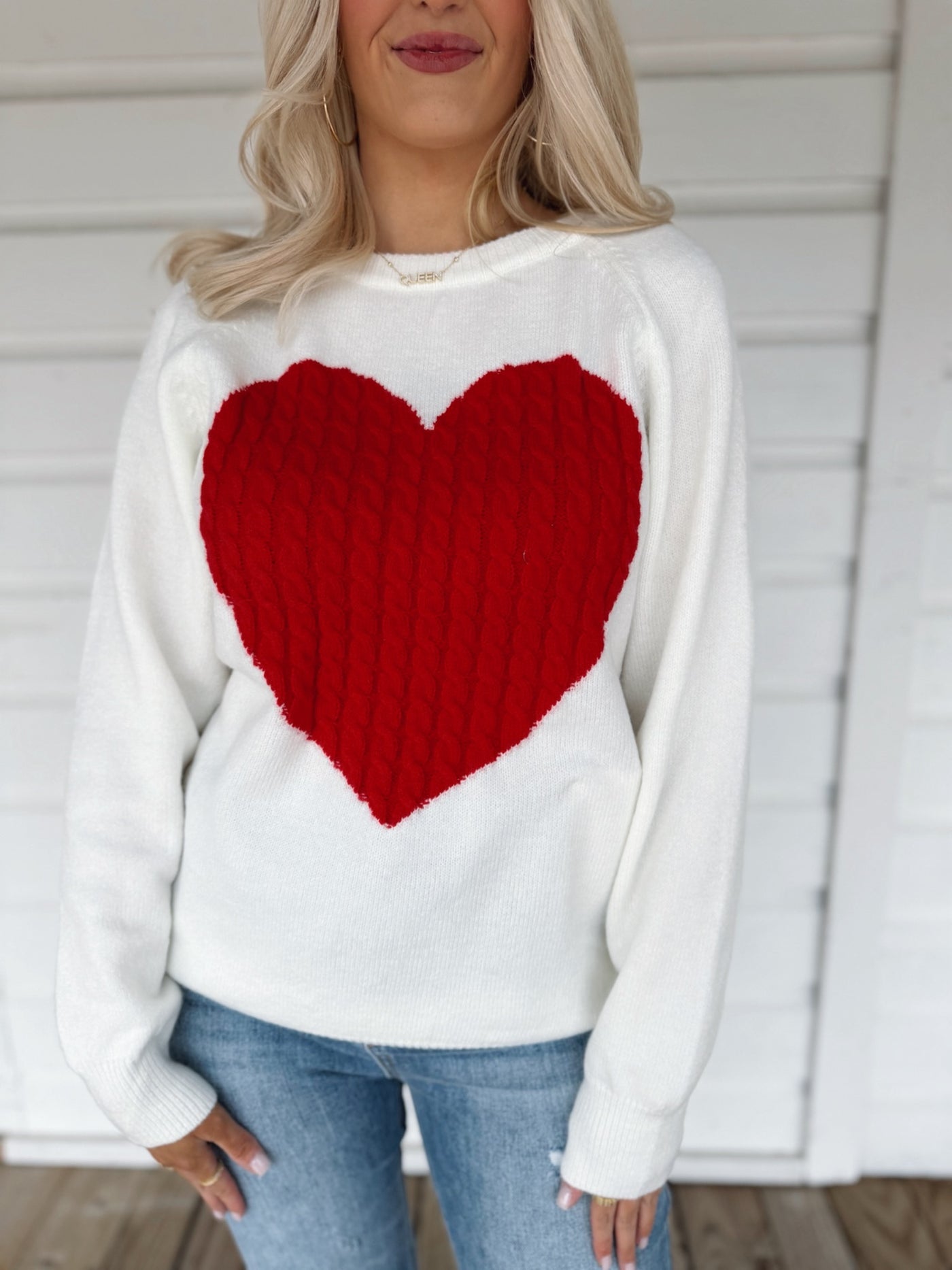 Red Heart Sweater