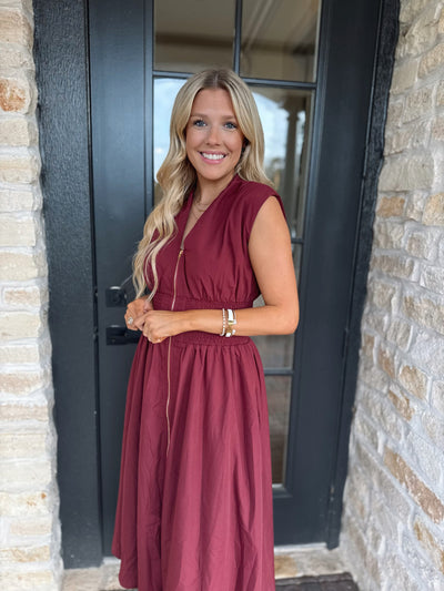 Burgundy Maxi Dress