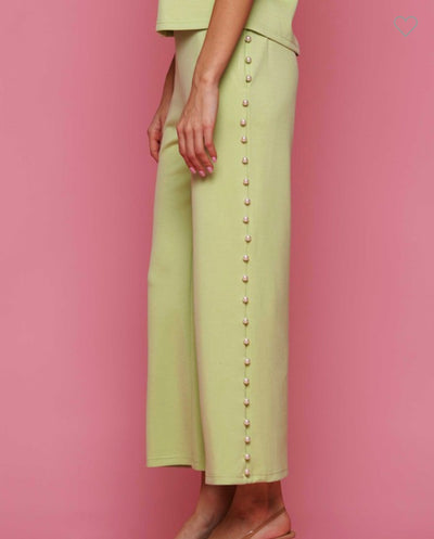 Green Pearl Pants Set