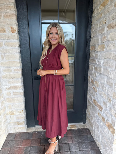 Burgundy Maxi Dress