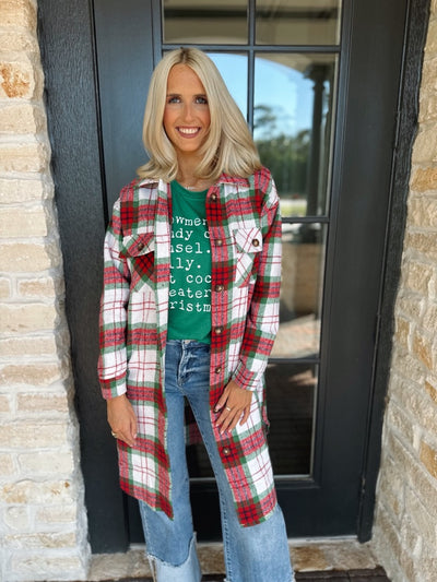 Red & Green Long Flannel