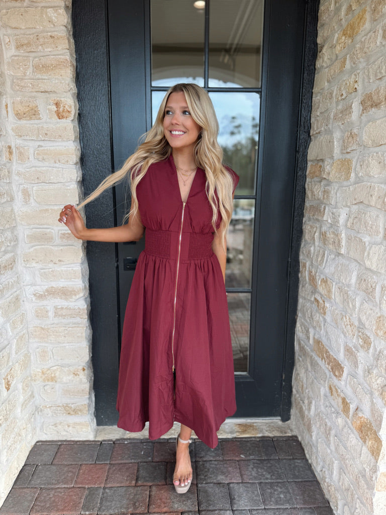 Burgundy Maxi Dress