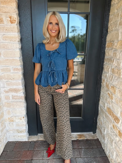 Cheetah Print Jeans