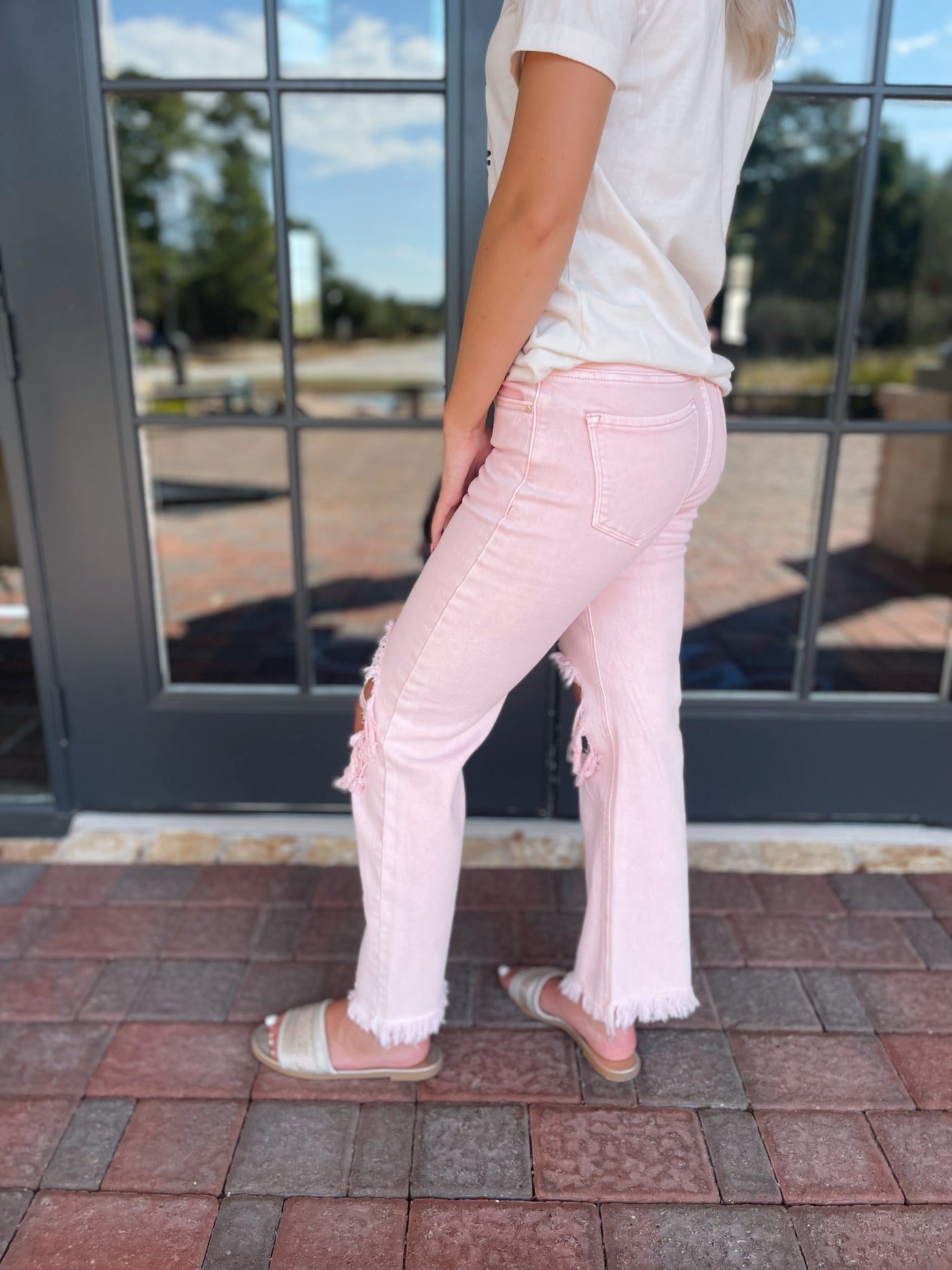 Pink Denim Jeans