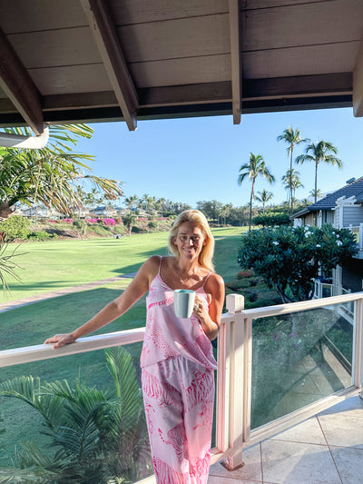 Pink Leopard Pajama Set