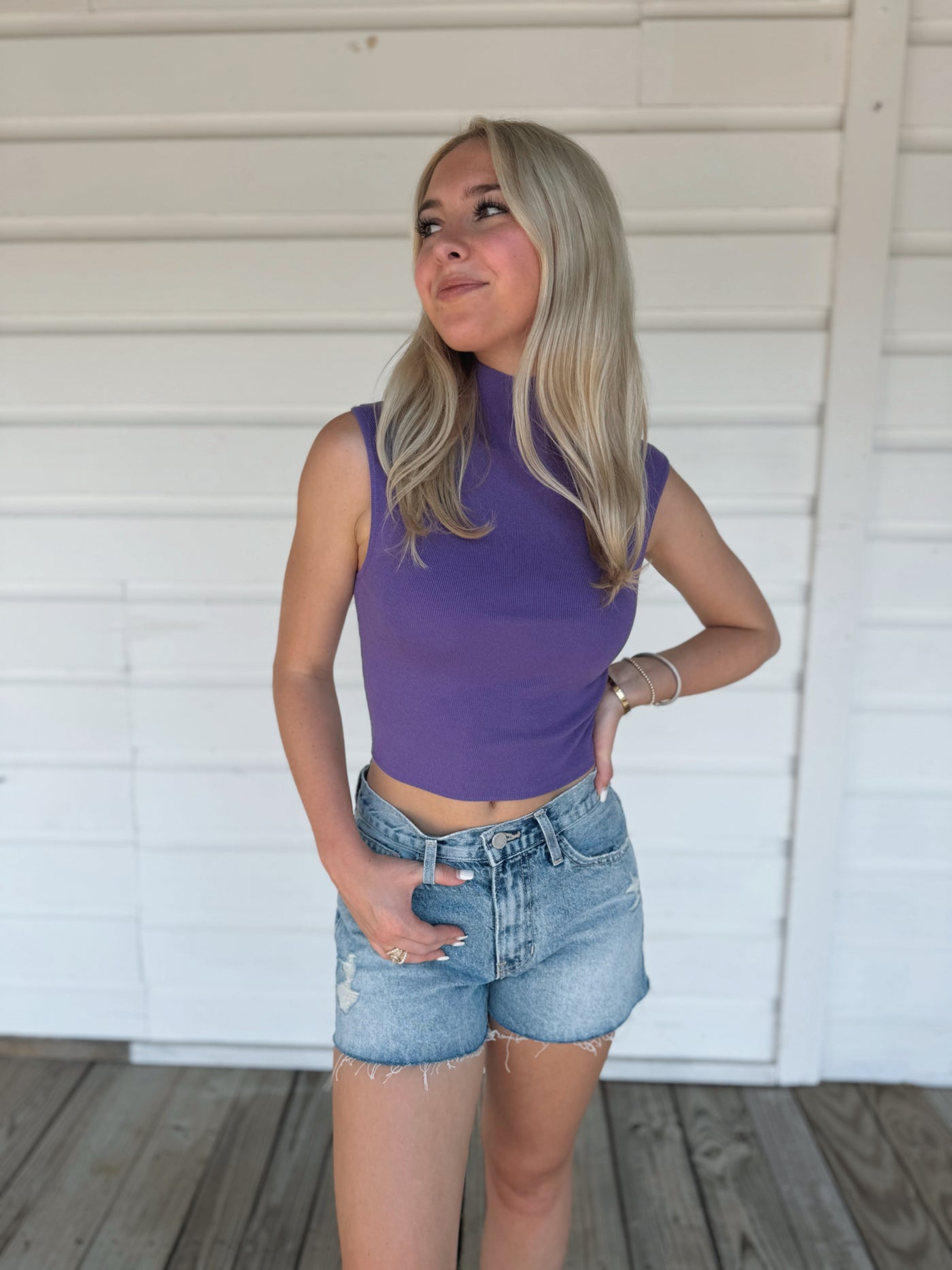 Purple Gameday Sweater Top