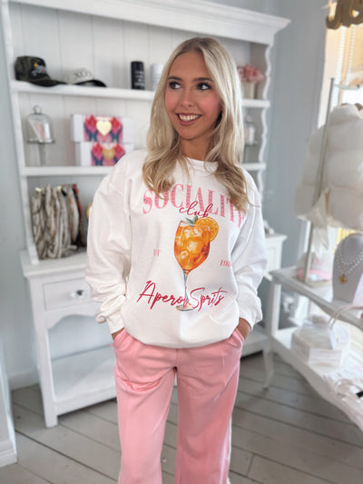 Drink Club Sweatshirt Aperol Spritz