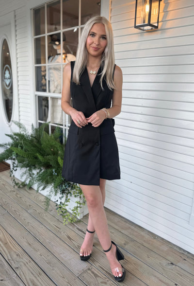Black Collared Dress
