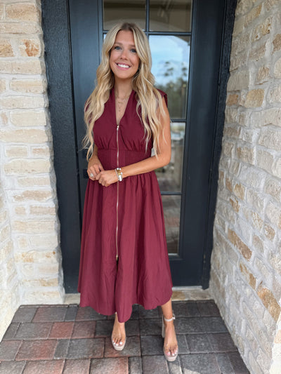 Burgundy Maxi Dress