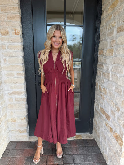 Burgundy Maxi Dress