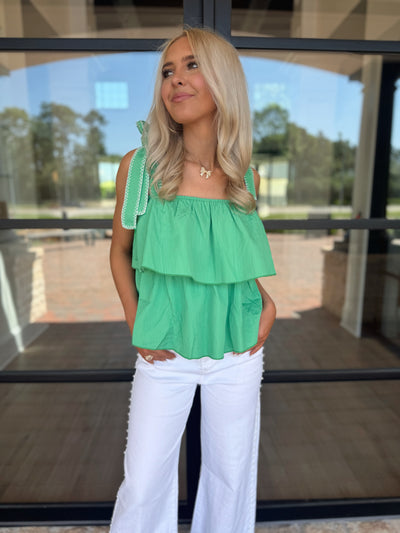 White Pearl Denim Pants