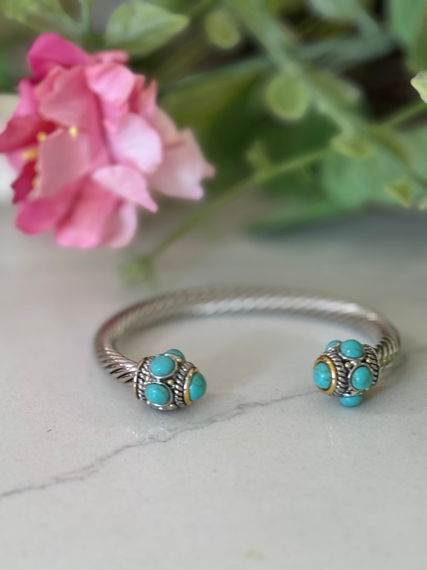 Turquoise Silver Cuff Bracelet