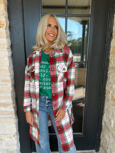 Red & Green Long Flannel