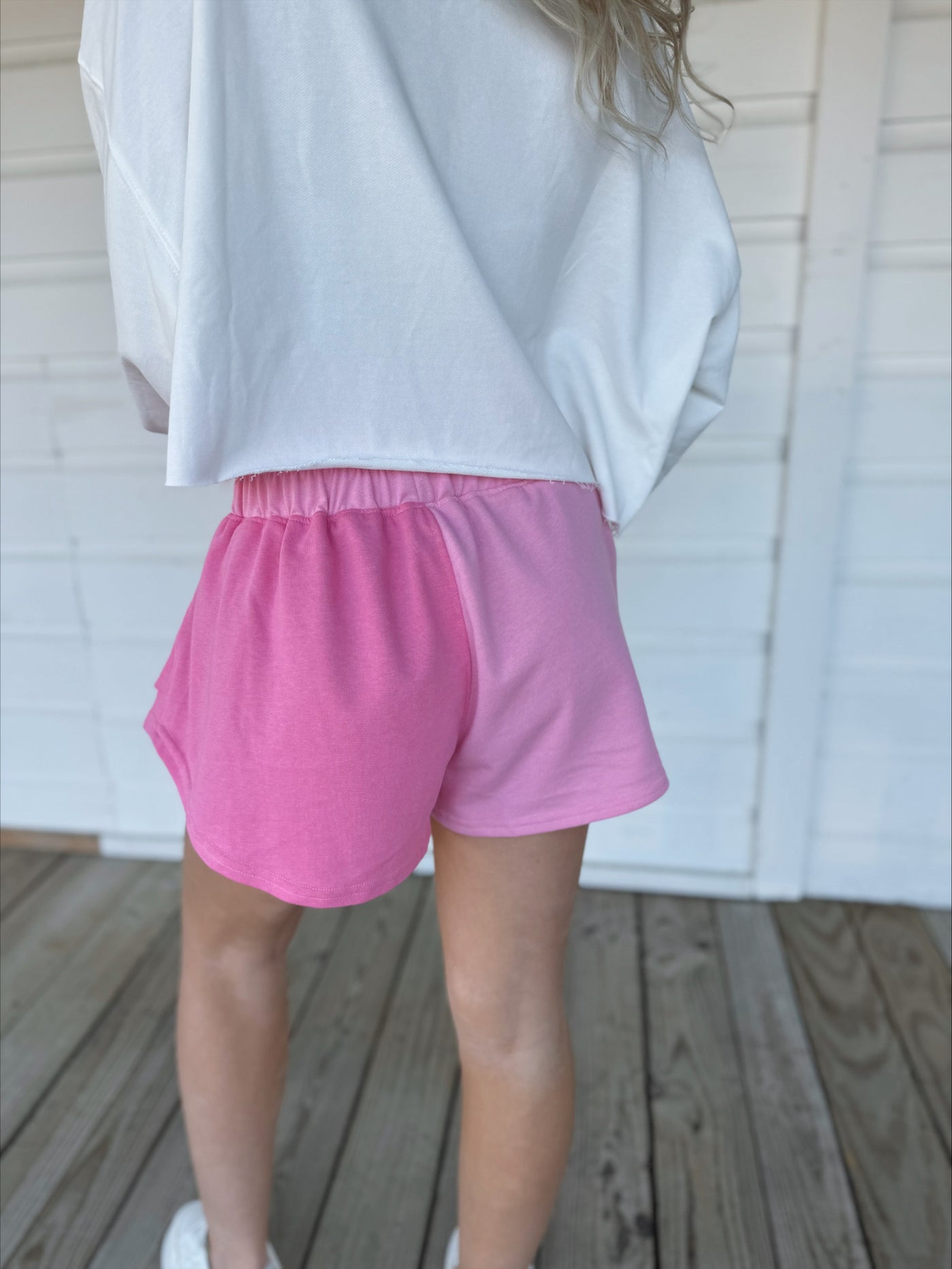 Pink Color Block Skort