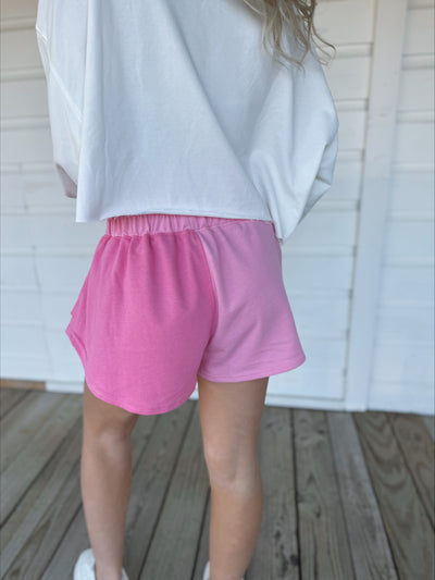 Pink Color Block Skort