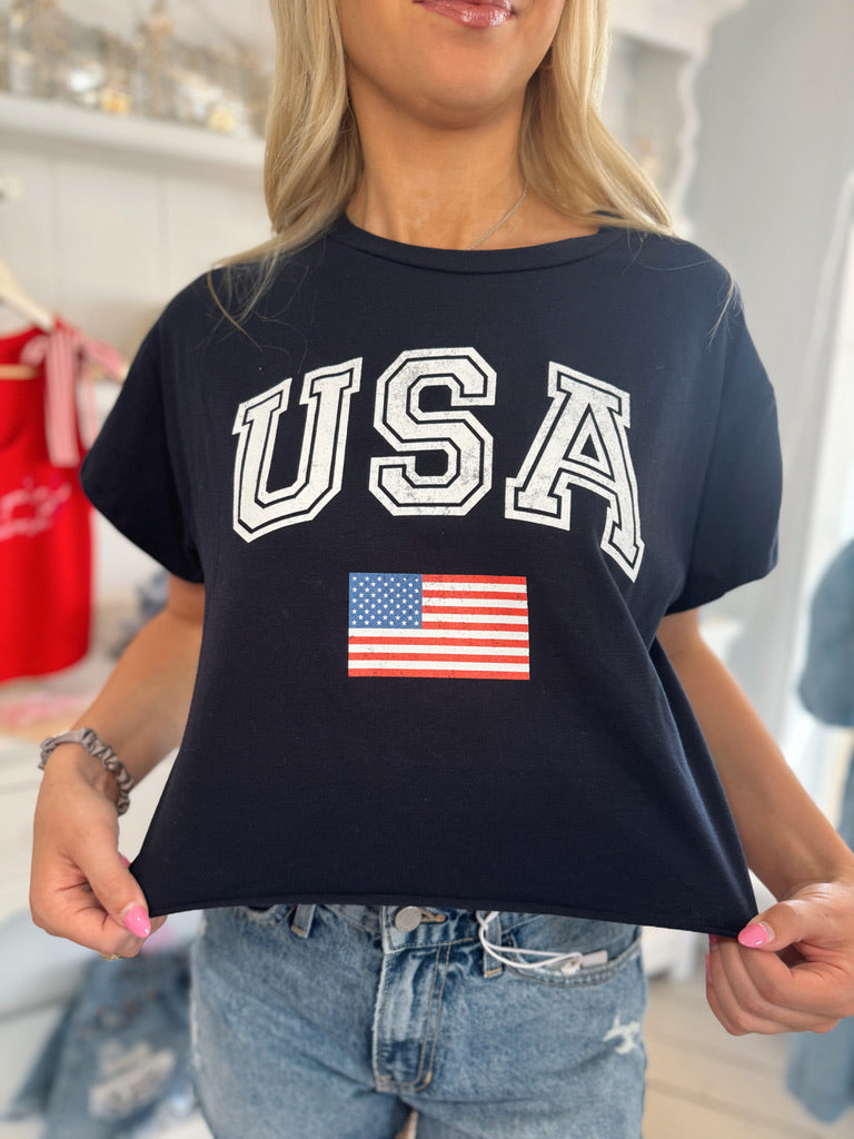 USA Cropped T-shirt